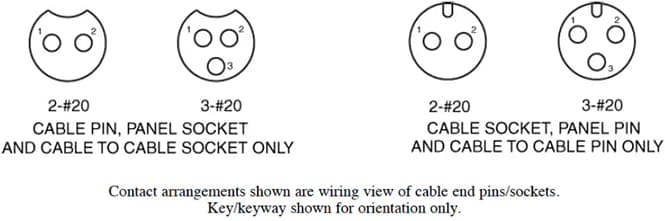 Mechanical Drawing - CONXALL Micro-Con-X® Harsh Environment Connectors